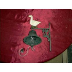 Old Cast Iron Duck Bell W/ Hanger #1253001