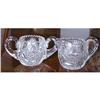 Image 1 : Cut Glass Creamer and Sugar #1253036