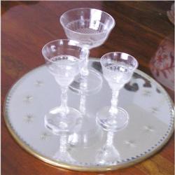 Set of Antique Crystal Stemware #1253052