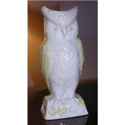 BELLEEK CHINA OWL VASE #1253053