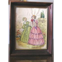 Framed Needlepoint Picture #1253060