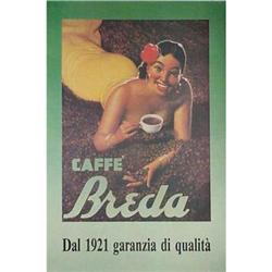 Caffe Breda Boccasile Small Lithograph #1253170