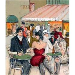 Maimon S/N Serigraph "Cafe Michel" #1253186