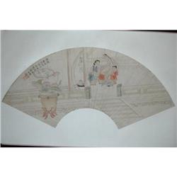 20th Century Chinese Fan Painting #1253313