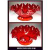 Image 1 : BEAUTIFUL RUBY RED COLOR GLASS BOWL GL13 #1253439