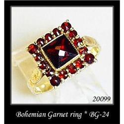 VINTAGE BOHEMIAN GARNET RING BG-024 #1253450