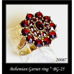 VINTAGE BOHEMIAN GARNET RING BG-025 #1253451