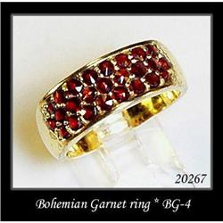 VINTAGE BOHEMIAN GARNET RING BG-004  #1253455