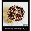 Image 1 : VINTAGE BOHEMIAN GARNET RING BG-007 #1253456