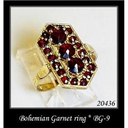 VINTAGE BOHEMIAN GARNET RING BG-009 #1253457