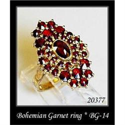 VINTAGE BOHEMIAN GARNET RING BG-014 #1253459