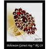 Image 1 : VINTAGE BOHEMIAN GARNET RING BG-014 #1253459