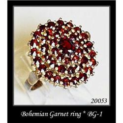 VINTAGE BOHEMIAN GARNET RING BG-001  #1253461