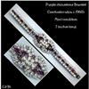 Image 1 : CZECH VINTAGE PURPLE RHINESTONE BRACELET #1253483