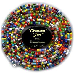 10 LBS OLD "CHRISTMAS" "LOVE" TRADE BEADS #1253505