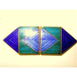 LADIES FRENCH ENAMEL BELT BUCKLE #1253576