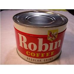 Unopened Robin Coffee Tin #1253587