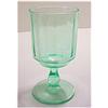 Image 1 : Mint Green Depression Glass Optic Water Goblet #1253668