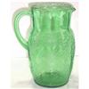 Image 1 : Green Depression Glass 52oz Pitcher #1253678