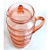 Image 1 : JENKINS Pink Depression Glass Covered Pitcher #1253768