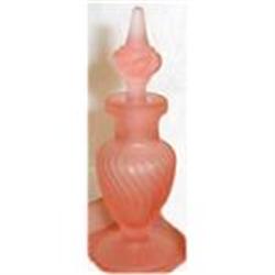 Tiffin MILADY Pink Satin Glass Perfume Bottle 2#1253805