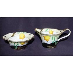 Noritake Art Deco Creamer and Sugar #1266713