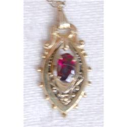 Pretty Garnet Drop on Chain #1266831