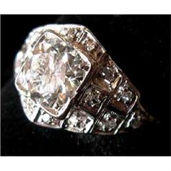 Art Deco Ladies Platinum & Diamond Ring #1266857