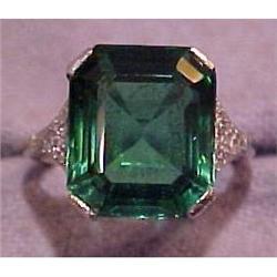 Art Deco 8.67 CT Chrome Touralime, Platinum & #1266863