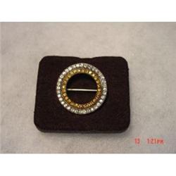 Victorian Sterling Rhinestone Brooch  #1266970