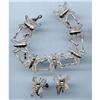 Image 1 : Silver  Butterfly  Bracelet  Earring Set #1267160