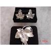 Image 1 : Estate CARL-ART  Sterling 3 Piece Brooch #1267703