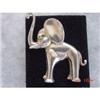 Image 1 : Estate Sterling Rhinestone Elephant Brooch #1267751