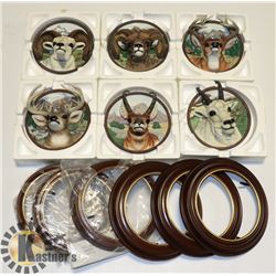 LOT OF 6 ROCKY MOUNTAIN 3D ANIMAL PLATES