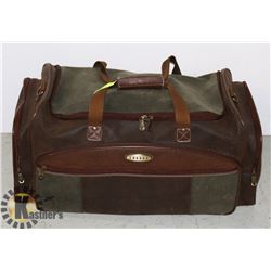 JAGUAR BRAND PEBBLED LEATHER DUFFLE BAG- 26"