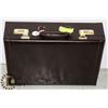 Image 1 : RENWICK LEATHER BRIEFCASE- MEASURES 18" X 12" X