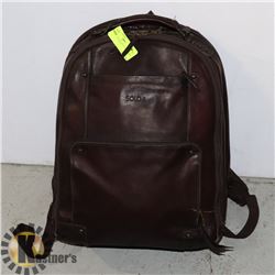SOLO LEATHER LAPTOP BACKPACK