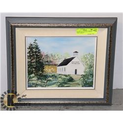 FRAMED OIL PAINTING- ORIGINAL- "WEST LIBERTY