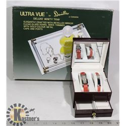 VINTAGE NEW VANITY MIRROR GLASS TRAY