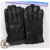 Image 1 : 2PK MENS LEATHER GLOVES LARGE