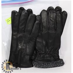 2PK MENS LEATHER GLOVES MEDIUM