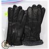 Image 1 : 2PK MENS LEATHER GLOVES MEDIUM