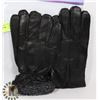 Image 1 : 2PK MENS LEATHER GLOVES MEDIUM
