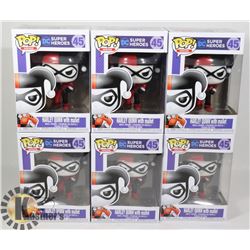 LOT OF 6 HARLEY QUINN FUNKO POP