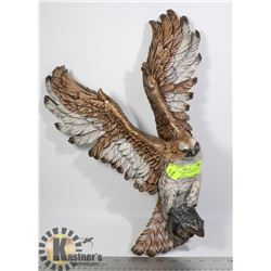 HAWK WITH FISH DECORATIVE WALL HANGING