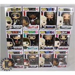 FUNKO POP ROCK MUSIC FIGURE CASE OF 11