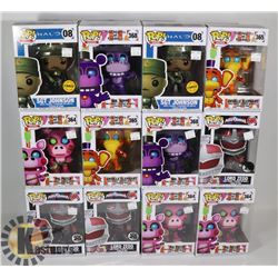 LOT OF 12 ASSORTED FUNKO POP FIGURES