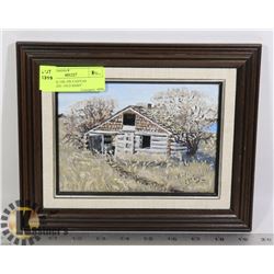ORIGINAL OIL ON CANVAS "UNTITLED - OLD BARN"