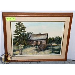 ORIGINAL OIL ON BOARD "WEST OF EDMONTON"