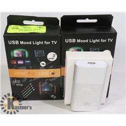 LOT OF 2 NEW USB TV/COSTUME LED  KITS & POWER BANK
